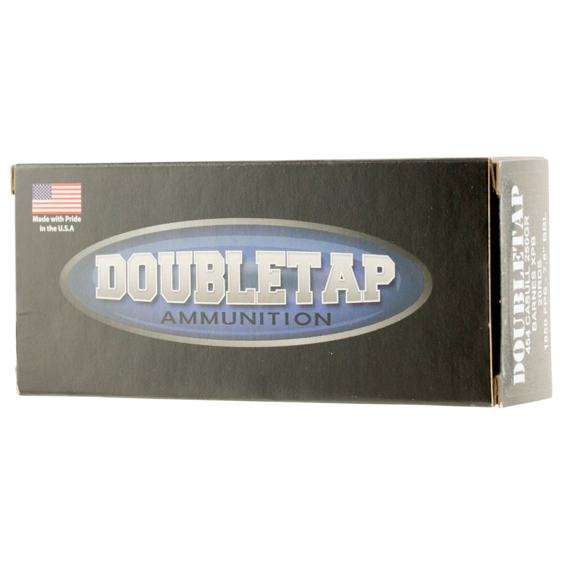 DoubleTap Ammunition 454C250X Hunter  454 Casull 250 gr Barnes VOR TX XPB 20 Per Box 25 Case