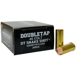 DoubleTap Ammunition 45CSSS2 Snake Shot  45 Colt 220 gr 20 Per Box 50 Case