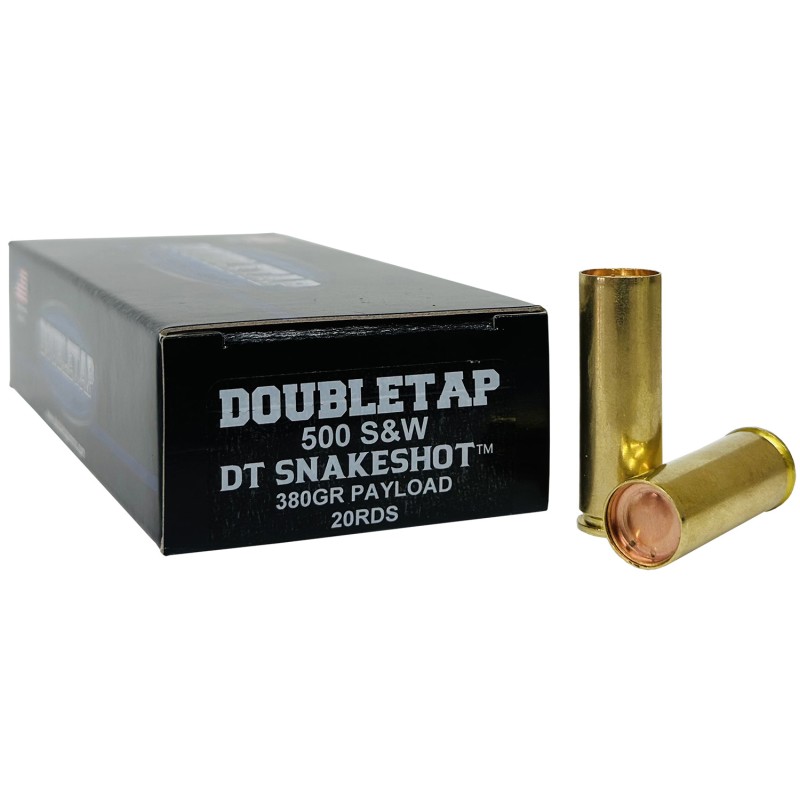 DoubleTap Ammunition 500SWSS2 Snake Shot  500 SW Mag 380 gr 20 Per Box 25 Case