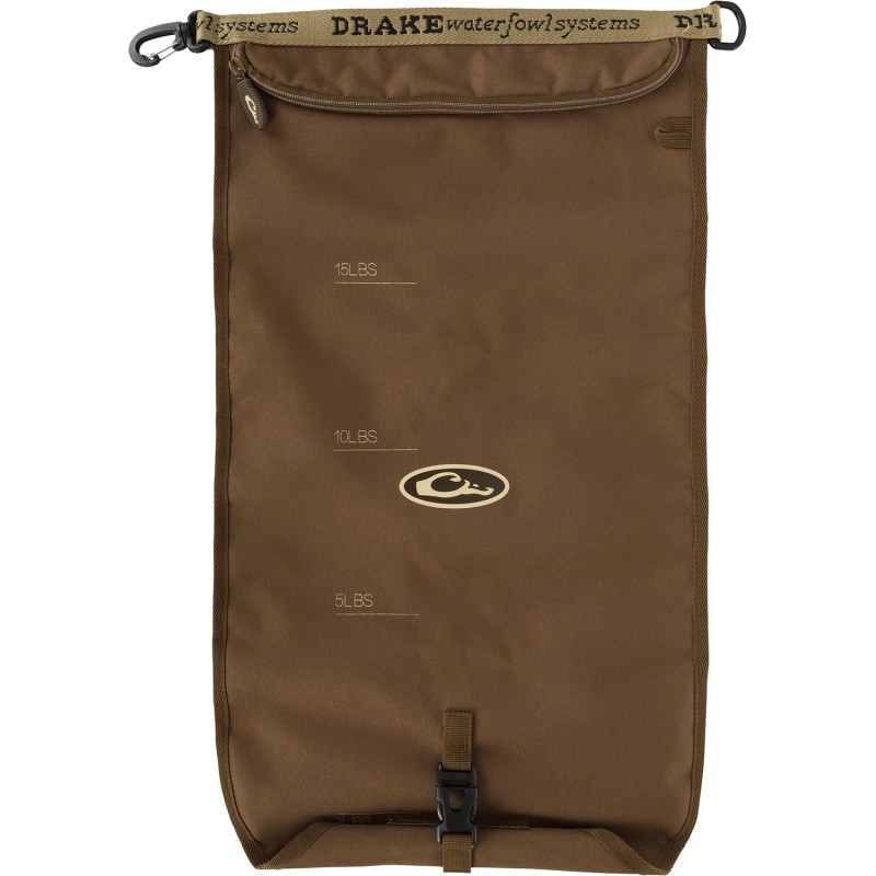 Drake Waterfowl GD8000BRN Travel Food Bag Gun Dog Brown 600D Polyester