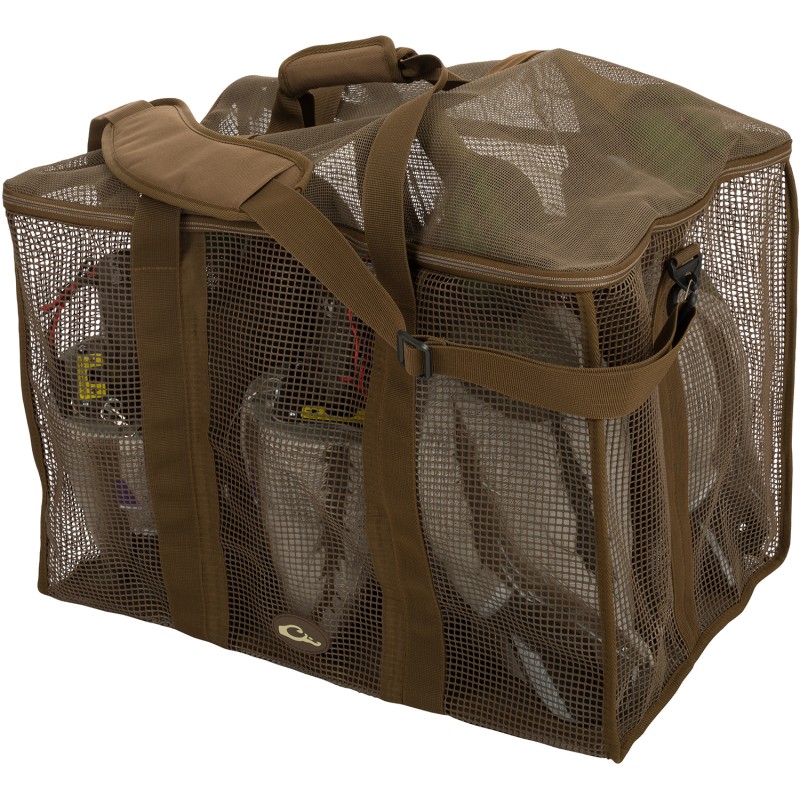 Drake Waterfowl DA370006M Decoy Bag Floater 6 Slot Motion Brown VinylCoated Mesh