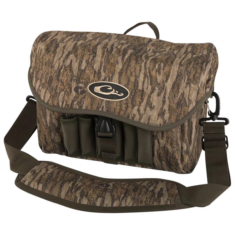 Drake Waterfowl DA1051006 Blind Bag Refuge Mossy Oak Bottomland One Large Compartment Waterproof Exterior Shell Loops Adj. Shoul