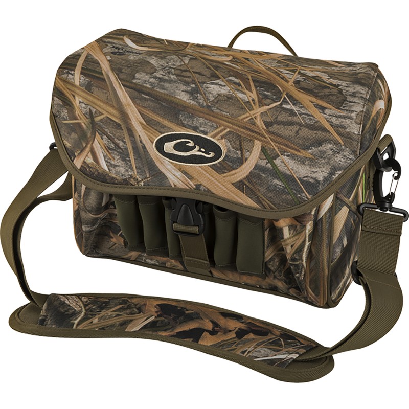 Drake Waterfowl DA1051022 Blind Bag Refuge Mossy Oak Shadow Grass Habitat HD2 Duffle Bag Zipper Closure