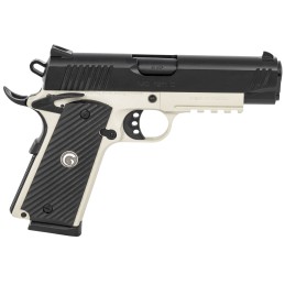 EAA GIRSAN 390072 MC1911 Commander Carry Frame 45 ACP 81 4.40 Black Steel Barrel Blued Serrated Slide Matte Gray Steel Frame wBe