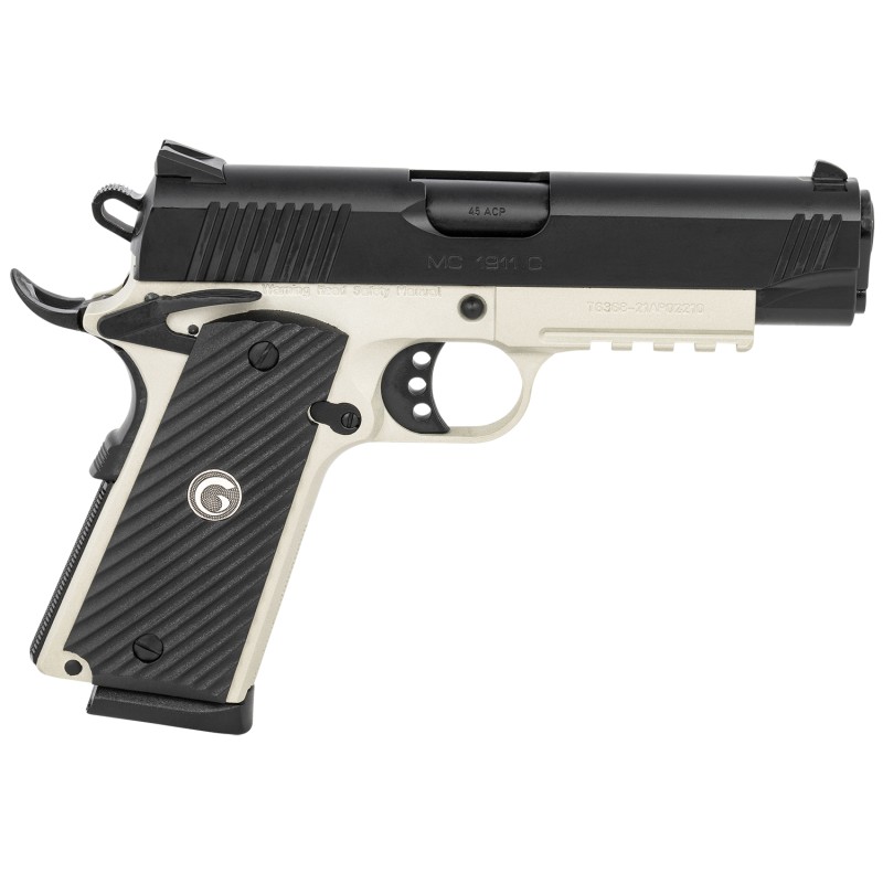 EAA GIRSAN 390072 MC1911 Commander Carry Frame 45 ACP 81 4.40 Black Steel Barrel Blued Serrated Slide Matte Gray Steel Frame wBe