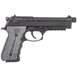 EAA GIRSAN 390081 Regard MC BX Full Size Frame 9mm Luger 181 4.90 Black Threaded Barrel Black Serrated Steel Slide  Aluminum Fra