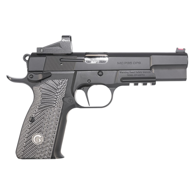 Girsan 390466 MCP35 OPS 9mm Luger 4.87 151 Black Serrated Blued Slide Black  Gray Checkered Grip FarDot Red Dot