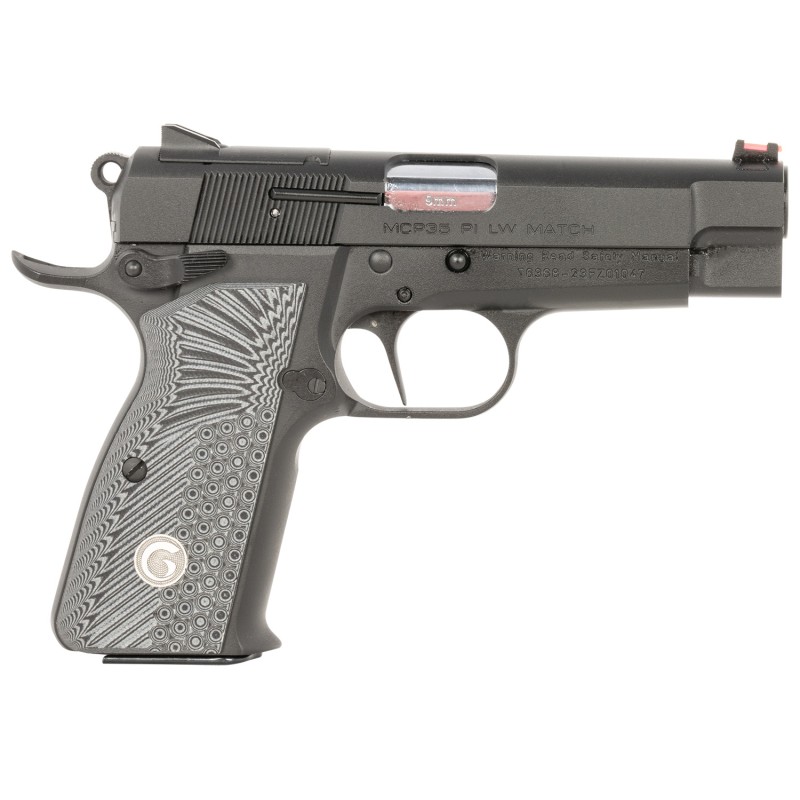 EAA GIRSAN 390430 MCP 35 PI Lightweight Compact Frame 9mm Luger 151 3.88 Stainless Steel Barrel Matte Black Optic ReadySerrated 