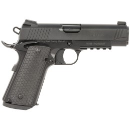 Girsan 392075 MC1911 C Untouchable Compact Frame 9mm Luger 91 4.40 Black Steel Barrel Black Serrated Steel Slide  Frame wBeavert