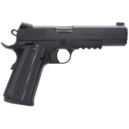 Girsan 392061 MC1911 S Untouchable Full Size Frame 9mm Luger 91 5 Black Steel Barrel Black Serrated Steel Slide  Frame wBeaverta