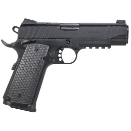 EAA GIRSAN 391044 MC1911 C Influencer Compact 45 ACP 81 4.40 Blued Steel Barrel Black Cerakote Optic ReadySerrated Steel Slide  