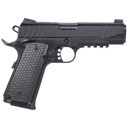 Girsan 391045 MC1911 C Influencer Compact 10mm Auto 91 4.40 Blued Steel Barrel Black Cerakote Optic ReadySerrated Steel Slide  F