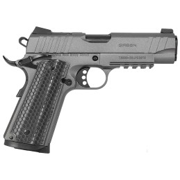 Girsan 391144 MC1911 C Influencer Compact 45 ACP 81 4.40 Black Steel Barrel Tungsten Gray Cerakote Optic ReadySerrated Steel Sli