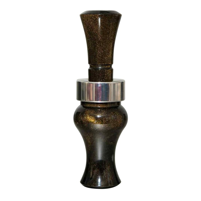 Echo Calls 78905 Meat Hanger  Double Reed Mallard Sounds Attracts Ducks Black Gold Pearl Acrylic