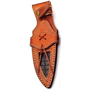 Fixed Blade Damascus Blue