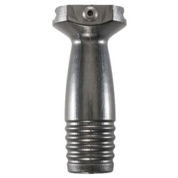 Ergo 4253BK Pop Bottle Vertical Forward Grip Made of Polymer With Black Ribbed Lower Finish for Picatinny Rail