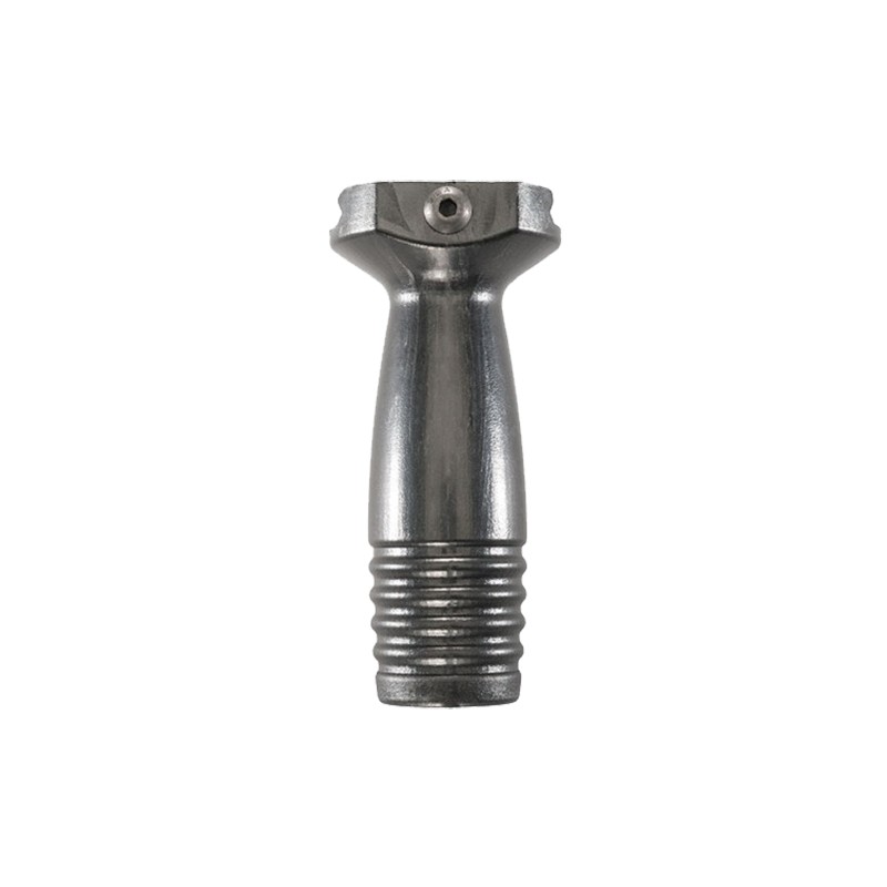 Ergo 4253BK Pop Bottle Vertical Forward Grip Made of Polymer With Black Ribbed Lower Finish for Picatinny Rail