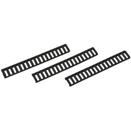 Ergo 4373BK LowPro Ladder Rail Covers Rifle 18 Slot Black Rubber 3 Pack