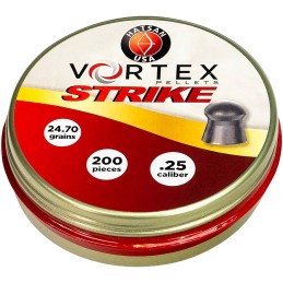 Hatsan USA HA90642 Vortex Strike Pellets 25 Cal Lead Domed 200 Pellets