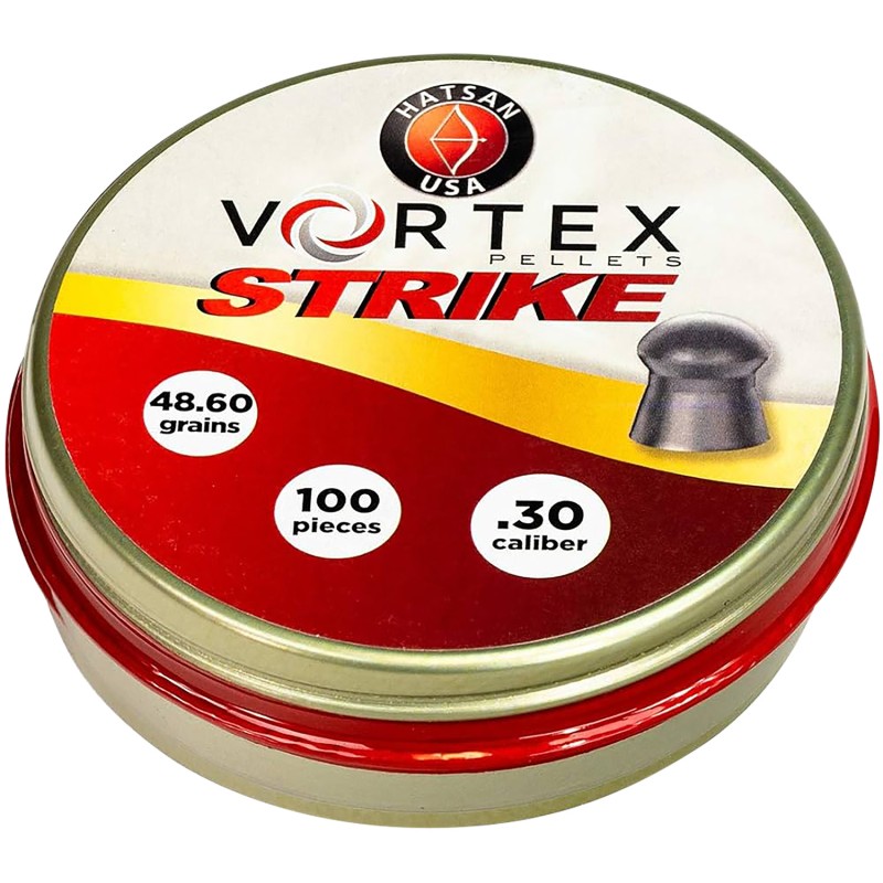 Hatsan USA HA90643 Vortex Strike Pellets 30 Cal Lead Domed 100 Pellets