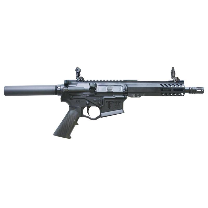 ET Arms Inc ETAGOMEGAP130 OmegaP1  5.56x45mm NATO 301 7.50 Black MLOK FreeFloat HandguardsBlack Polymer ReceiverBlack Buffer Tub