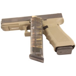 ETS Group GLK1710 Pistol Mags  10rd 9mm Luger Compatible w Glock 171819264534 Clear Polymer