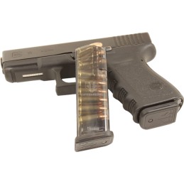 ETS Group GLK19 Pistol Mags  15rd 9mm Luger Compatible w Glock 2619 Gen15 Clear Polymer