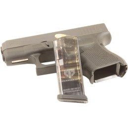 ETS Group GLK26 Pistol Mags  10rd 9mm Luger Compatible w Glock 26 Gen15 Clear Polymer