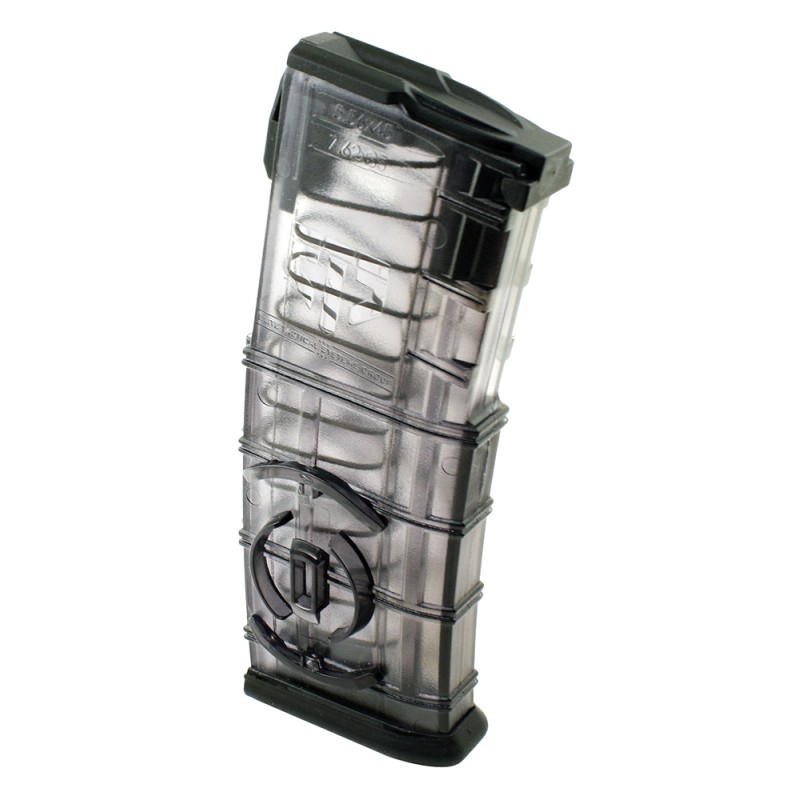 ETS Group AR1530C Rifle Mags  30rd 5.56x45mm NATO 7.62x35mm Detachable with Coupler For ARPlatform Smoke Polymer