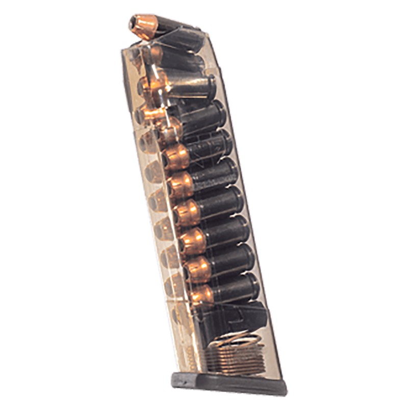 ETS Group GLK2118 Pistol Mags  18rd 45 ACP Compatible w Glock 213041 Clear Polymer