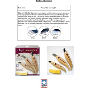 Chip Carving Set 3 Piece