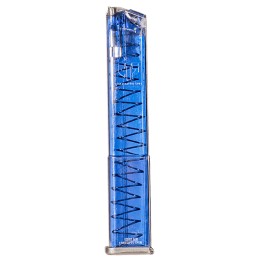 ETS Group GLK18G2BLU Pistol Mags  31rd Extended wGen2 Floor Plate 9mm Luger Compatible w Glock 17181919X263445 Clear Blue Polyme