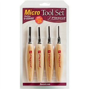 Shallow U-Gouge Micro Tool Set
