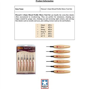 Mixed Profile Micro Tool Set