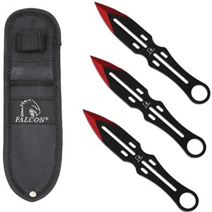 Throwing Knife Set Red