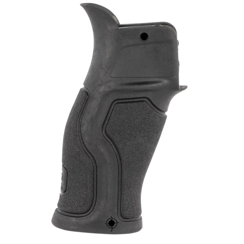 FAB Defense FXGRADUSB Gradus Ergonomic Pistol Grip 15 Degree Black Polymer with Rubber Overmold for AR15 AR10 M4 M16