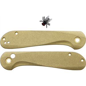 Button Lock Elementum Brass