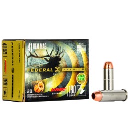 Federal P41XB1 Premium  41 Rem Mag 180 gr Barnes Expander BRX 20 Per Box 10 Case