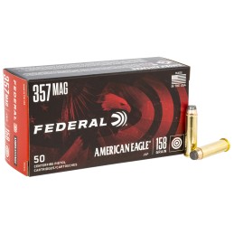 Federal AE357A American Eagle Handgun 357 Mag 158 gr Jacketed Soft Point 50 Per Box 20 Case