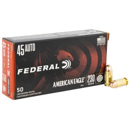 Federal AE45A American Eagle Handgun 45 ACP 230 gr Full Metal Jacket 50 Per Box 20 Case