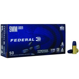 Federal S9SJT2 Syntech Defense 9mm Luger 138 gr Segmented Jacketed Hollow Point 50 Per Box 10 Case