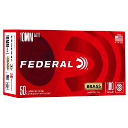 Federal WM5221 Champion Training 10mm Auto 180 gr Full Metal Jacket 50 Per Box 20 Case