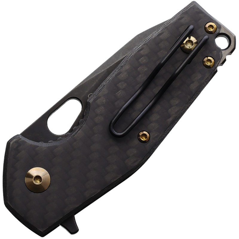 Fox 2.5" M390 Stainless Steel Black Carbon Fiber Fx526Licf