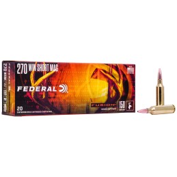 Federal F270WSMFS1 Fusion  270 WSM 150 gr Fusion Soft Point 20 Per Box 10 Case