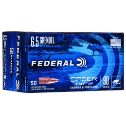 Federal AE65GDL90VP American Eagle Varmint  Predator 6.5 Grendel 90 gr Jacket Hollow Point 50 Per Box 5 Case