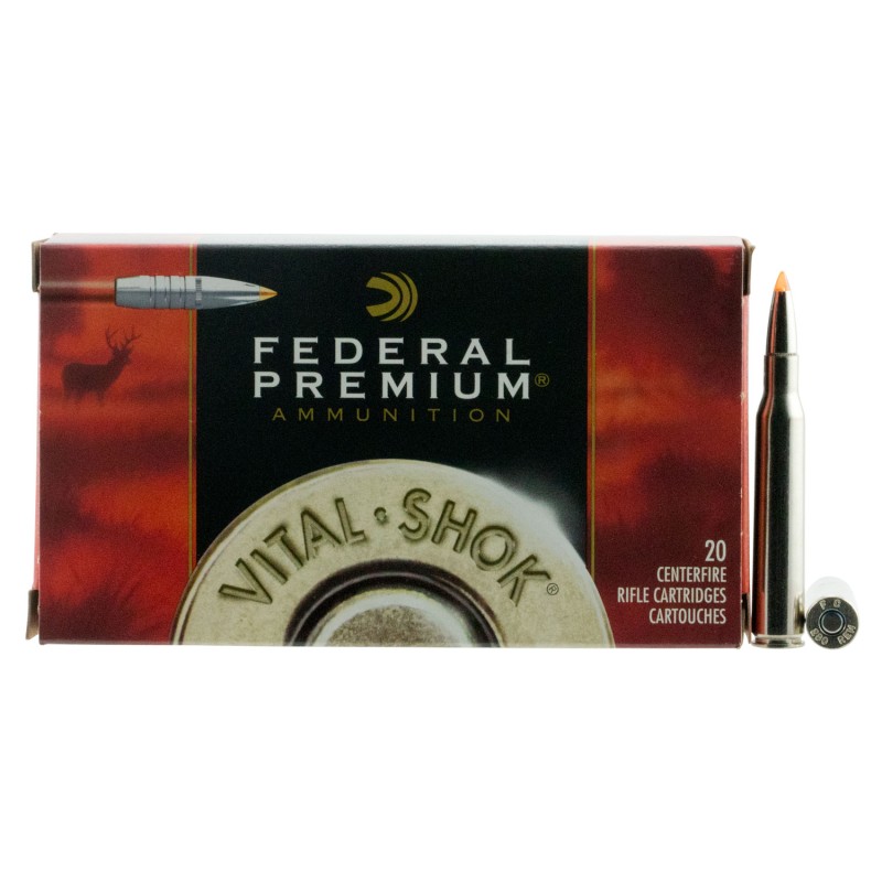 Federal P280TT2 Premium VitalShok 280 Rem 140 gr Trophy Bonded Tip 20 Per Box 10 Case