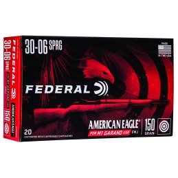 Federal AE3006M1 American Eagle M1 Grand 3006 Springfield 150 gr Full Metal Jacket 20 Per Box 10 Case