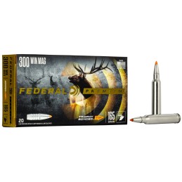 Federal P300WTT2 Premium  300 Win Mag 165 gr Trophy Bonded Tip 20 Per Box 10 Case