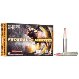 Federal P3006F Premium  3006 Springfield 180 gr Nosler Partition 20 Per Box 10 Case