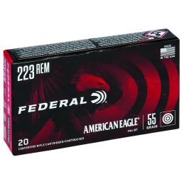 Federal AE223 American Eagle Rifle 223 Rem 55 gr Full Metal Jacket Boat Tail 20 Per Box 25 Case